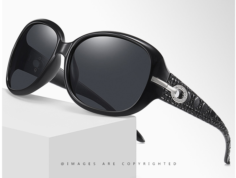 Polarized Lenses Polished Rounded Oversize Sunglasses