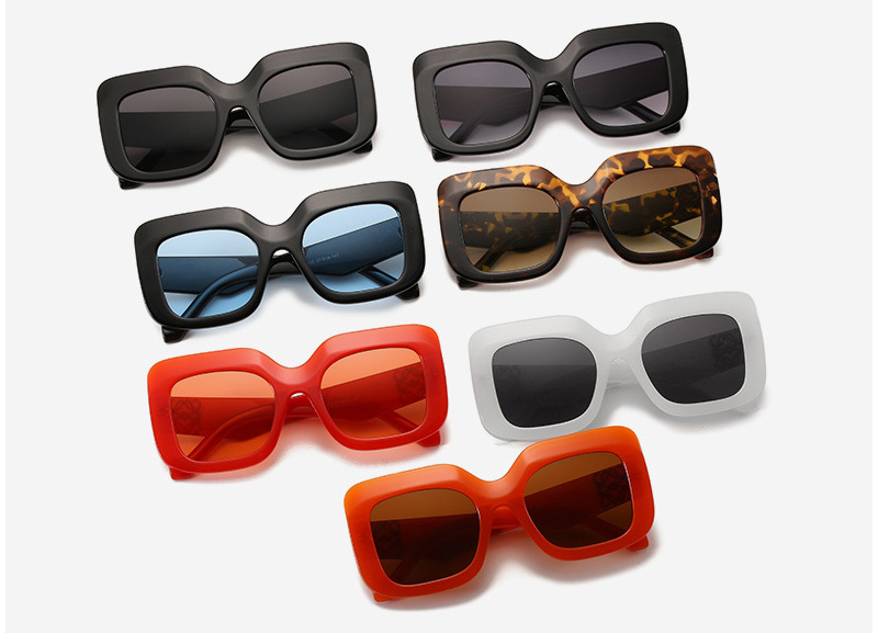 Thick frame fashion square oversized sunglasses supplier