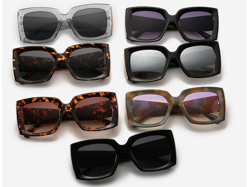 chunky square vintage women sunglasses